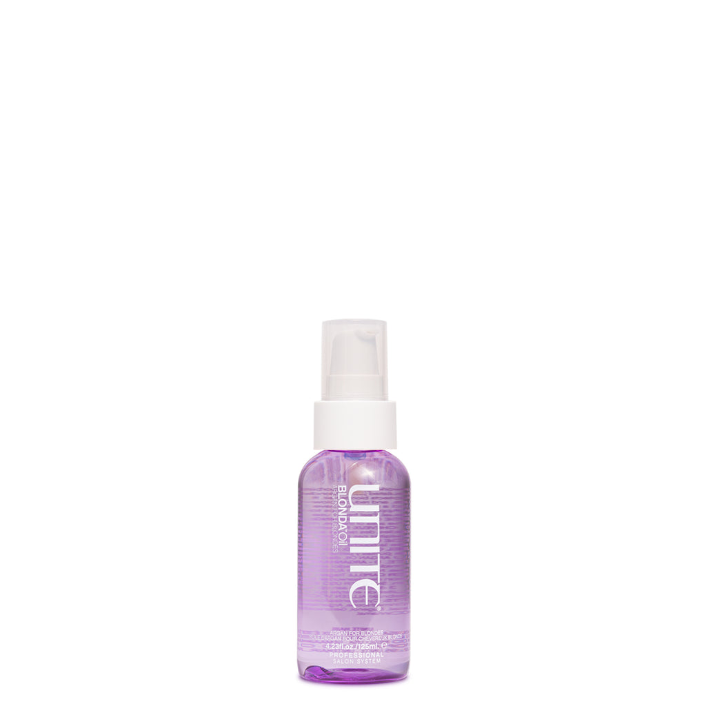 UNITE Hair BLONDA Hair Treatment Oil in a 4.23 oz Bottle.